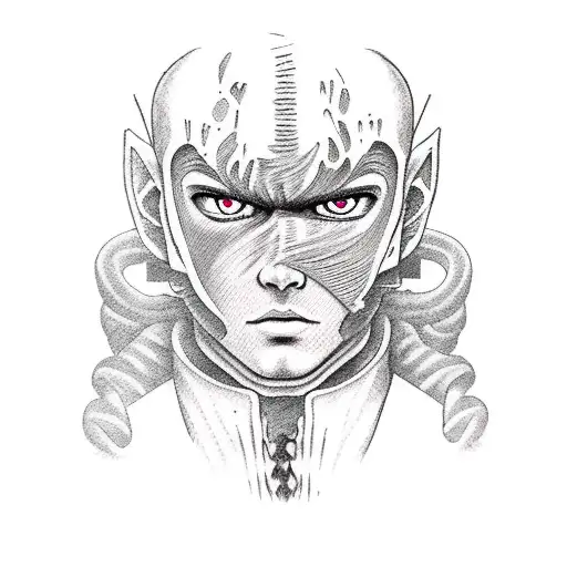 guts berserk anime tattoo design idea