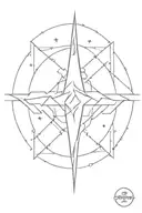 lightning, mandala design incorporating elements tattoo design idea