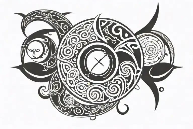 triple goddess tattoo tattoo design idea