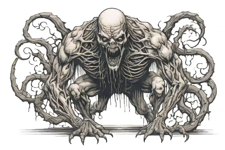 mean if full body tattoo design idea