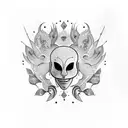 masks happy sad tattoo design idea