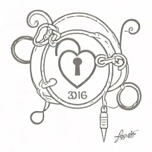 lock with Proverbs 3:5 6 and john 3:16  tattoo design idea