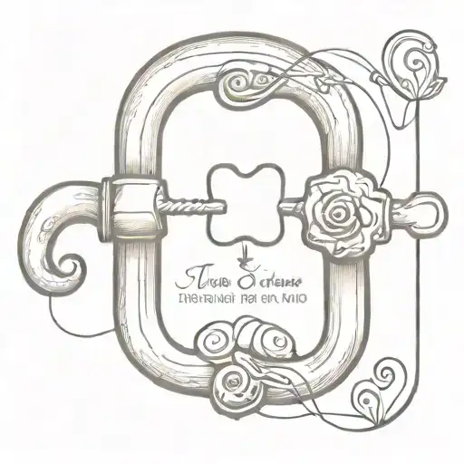 lock with Proverbs 3:5 6 and john 3:16  in the middle tattoo design idea