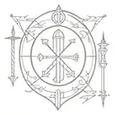 knights of the round table tattoo design idea