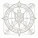 knights of the round table tattoo design idea