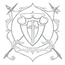 knights of the round table tattoo design idea
