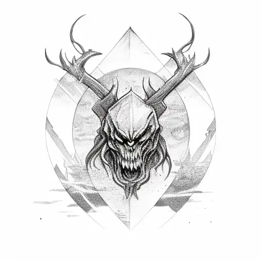 Black Metal Minnesota tattoo design idea