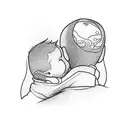 fatherhood tattoo design idea