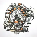 ferris wheel  tattoo design idea