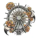 ferris wheel  tattoo design idea