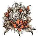 My daughters' names are AzraNil and Gökçe, I want a tattoo design with my daughters' names tattoo design idea