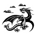 Dragon tattoo design idea
