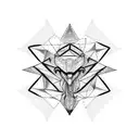 vulture circular tattoo design idea