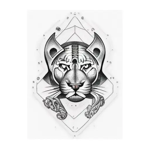 Panther tattoo design idea
