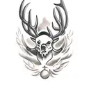 Buck tattoo design idea