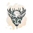 Buck tattoo design idea