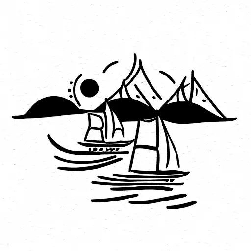 who's going to carry the boats  tattoo design idea