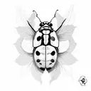 ladybug tattoo design idea