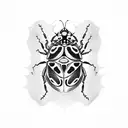 ladybug tattoo design idea