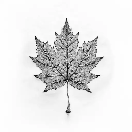 Maple Leaf tattoo design idea