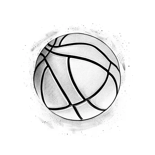 Basketball and jersey number 9 tattoo design idea