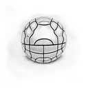 Basketball with 9 tattoo design idea