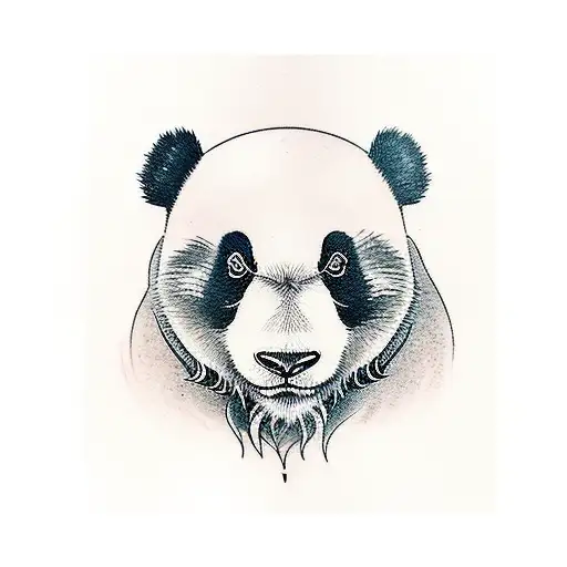 Panda tattoo design idea