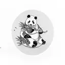 Panda tattoo design idea