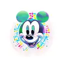 Mickey Mouse tattoo design idea
