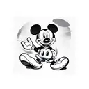 Mickey Mouse tattoo design idea