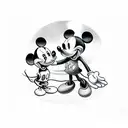 Mickey Mouse tattoo design idea