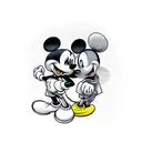 Mickey Mouse tattoo design idea