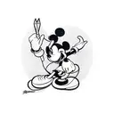 Mickey Mouse tattoo design idea