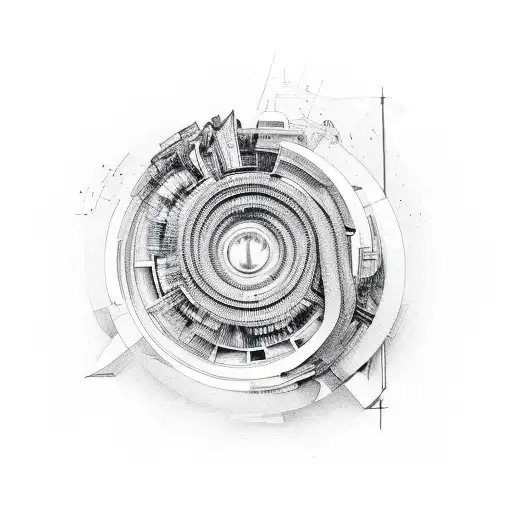 infinity loop tattoo design idea