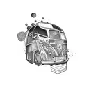 bus tattoo design idea