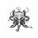 terminator octopus tattoo design idea