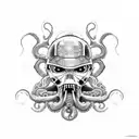 terminator octopus tattoo design idea
