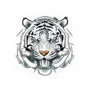 Tiger tattoo design idea