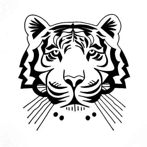 Micro-realistic tiger tattoo located on the inner