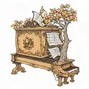 to kill a mockingbird tree with boyscout under making music notes on piano tattoo design idea