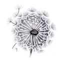 Dandelion tattoo design idea