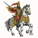 uhlan cavalry men tattoo design idea