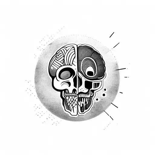 surviving a craniotomy left frontal lobe tattoo design idea