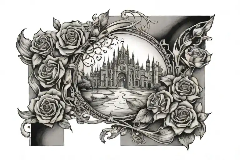 "find my way" tattoo design idea