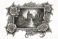 "find my way" tattoo design idea