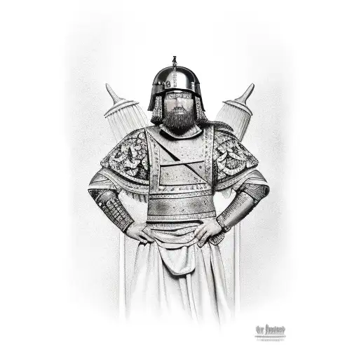 Roman soldier  tattoo design idea