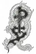 leviathan cross tattoo design idea