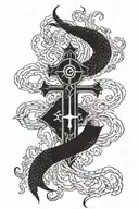 leviathan cross tattoo design idea