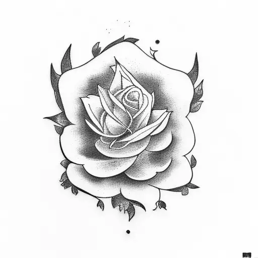 fleur crâne croix tattoo design idea