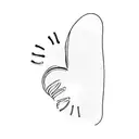 a baby's footprints in the shape of a heart tattoo design idea